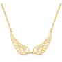 Angel Wings Necklace Choker Necklace Simple Stainless Steel Pendant Guardian Angel Wings Jewelry For Woman Girls Necklace