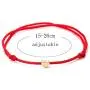 18K Gold Plated Heart String Bracelets For Women Men Teen Girls Boys Adjustable Hand-woven Nylon Red Black Rope Cord Thread Gift Minimalist Jewelry, 2/6pcs