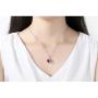 yfstyle Heart Necklace Heart Earrings Sets for Women Hypoallergenic Cubic Zirconia Drop Earrings Crystal Love Heart Pendant Necklaces Jewelry Gifts for Mother Wife Girlfriend
