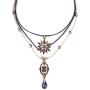 Multilayer Necklace,AILUOR Vintage Star Choker Chain Leather Pendant Layer for Women Jewelry