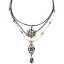 QEPOL Multilayer Fashion Vintage Hademade Women Multilayer Necklace Star Teardrop Chain & Leather Choker Necklace Layer for Women Jewelry
