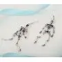 Szxc Womens Jointed Skeleton Dangle Long Earrings - 3-1/2 Inch - Ultra Light - Lead & Nickle Free - Halloween Costume Accessories Szxc Womens Jointed Skeleton Dangle Long Earrings - 3-1/2 Inch - Ultra Light - Lead & Nickle Free - Halloween Costume Accessories