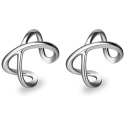 YFN Ear Cuff Earring for Women 925 Sterling Silver Non Pierced Ear Cartilage Clip Earrings for Women Girl