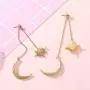 Feximzl Fashion Shiny Crystal Star Moon White Gold Color Drop Earrings Jewelry for Women Earring Jackets Feximzl Fashion Shiny Crystal Star Moon White Gold Color Drop Earrings Jewelry for Women Earring Jackets