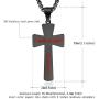 XIEXIELA Baseball Cross Pendant Necklaces, I CAN DO All Things Strength Bible Verse Stainless Steel Sport Necklace with Chain 22''+3''