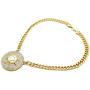 GWOOD 5 Percenter 7 Star Gold Color Pendant with 18 Inch Cuban Necklace