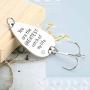 Haoze Fishing Lure Hook for Dad from Daughter Always Your Little Girl Dads Birthday Gifts Fishing Hook for Dad