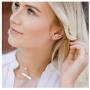 18K Gold Circle Stud Earrings 10MM Small Round Hoop Post Stud for Women Minimalist Jewelry Unisex