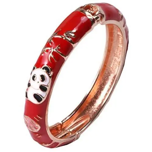 UJOY Childrens Bracelet Beautiful Cloisonne Panda Rabbit Enamel Gold Hinge Open Cuff Bangles Jewelry for Girls Gifts 55D01 UJOY Childrens Bracelet Beautiful Cloisonne Panda Rabbit Enamel Gold Hinge Open Cuff Bangles Jewelry for Girls Gifts 55D01