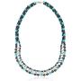 Elegant Womens Hematite Magnetic Therapy Necklace with Healing Stones Pain Relief for Neck Arthritis Migraine Headaches Shoulders and Back (Regular, Turquoise)