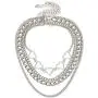 Punk Hollow Hearts Lolita Chunky Thick Chain Collar Necklace Gothic Key Lock Spike Aphabet Black Leather Choker Thin Link Necklace for Women Girls Cool Party Cosplay Chic Style Jewelry Gift