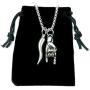 Mano Cornuto and Cornicello combo Necklace, on 24'' Box Chain, Italian Lucky Hand Horn Anti Evil Eye Good Luck Amulet Protection Charms All Stainless