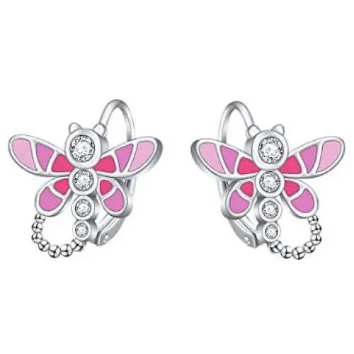 S925 Sterling Silver Animal Leverback Stud Dangle Earrings, Butterfly Dragonfly Ladybug Cat Bear Earrings S925 Sterling Silver Animal Leverback Stud Dangle Earrings, Butterfly Dragonfly Ladybug Cat Bear Earrings