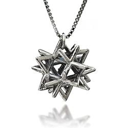 HaAri Secret of Merkabah Sterling Silver Kabbalah Necklace Pendant