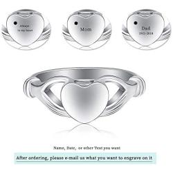Minicremation Cremation Jewelry Urn Ring for Ashes Women Finger Ring Keepsake Memorial Jewelry Hold Loved Ones Ashes