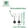 Heka Naturals Shungite Earrings for Women, EMF Protection Jewelry Made of Shungite Stone | Anti-Radiation Shungite Earrings Heka Naturals Shungite Earrings for Women, EMF Protection Jewelry Made of Shungite Stone | Anti-Radiation Shungite Earrings