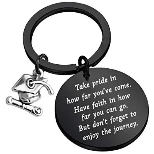 FUSTMW Graduation Gift Take Pride in How Far You Have Come Keychain Inspirational Letters Graduates Gifts for Him/Her FUSTMW Graduation Gift Take Pride in How Far You Have Come Keychain Inspirational Letters Graduates Gifts for Him/Her