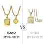 Sodio 24K Gold Initial Necklaces for Men 2 pcs Set - Gold Coin Necklace with Initial from A to Z- Men and Women Pendant Initial Necklaces Jewelry