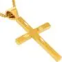 LIFETIME JEWELRY Four Diamond Cuts Cross Necklace 24k Gold Plated for Women Men LIFETIME JEWELRY Four Diamond Cuts Cross Necklace 24k Gold Plated for Women Men