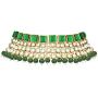 Aheli Faux Kundan Stone Indian Traditional Necklace Earrings Maang Tikka Set Wedding Fashion Party Wear Jewelry for Women