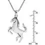 AeraVida Galloping Shiny Horse Double Sided .925 Sterling Silver Necklace AeraVida Galloping Shiny Horse Double Sided .925 Sterling Silver Necklace