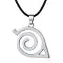 Master Online Leaf Village Ninja Kakashi Symbol Logo Pendant Necklace silver and red(2 PACK) Master Online Leaf Village Ninja Kakashi Symbol Logo Pendant Necklace silver and red(2 PACK)