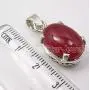 SilverStarJewel Sterling Silver Natural Carnelian Pendant 1'' Stone Jewelry SilverStarJewel Sterling Silver Natural Carnelian Pendant 1'' Stone Jewelry