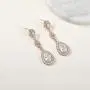 SWEETV Cubic Zirconia Teardrop Wedding Bridal Earrings for Women,Bridesmaids,Brides - Crystal Rhinestones Dangle Earrings Jewelry SWEETV Cubic Zirconia Teardrop Wedding Bridal Earrings for Women,Bridesmaids,Brides - Crystal Rhinestones Dangle Earrings Jewelry