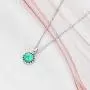 michooyel S925 Sterling Silver Dainty Turquoise/Opal Pendant Necklace Petite Birthstone Layering Necklace for Women Girls michooyel S925 Sterling Silver Dainty Turquoise/Opal Pendant Necklace Petite Birthstone Layering Necklace for Women Girls