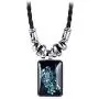 NC 1 Set Necklaces for Women Men, Long Best Friend Necklace Teen Girls Alloy Glass Pendant Leather Braided Rope Constellation Bracelets for Women Mens Jewelry