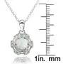 Ice Gems Sterling Silver Genuine, Created or Simulated Gemstone and White Topaz Baguette & Round-Cut Fashion Necklace Ice Gems Sterling Silver Genuine, Created or Simulated Gemstone and White Topaz Baguette & Round-Cut Fashion Necklace