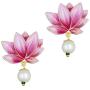 Aheli Flower Shape Dangle Drop Stud Earrings Ethnic Party Fashion Jewelry for Women