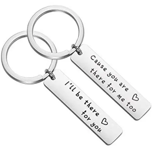MAOFAED Couple Keychain Friends TV Show Inspired Friendship Jewelry Ill Be There For You Cause You Are There For Me Too Gift for BFF Boyfriend MAOFAED Couple Keychain Friends TV Show Inspired Friendship Jewelry Ill Be There For You Cause You Are There For Me Too Gift for BFF Boyfriend