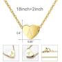 Lanqueen Initial Necklace for Girls Stainless Steel Alphabet Letters Pendant Neckalces for Birthday Christmas