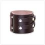 Nsitbbuery Hip Hop Alloy Cuff Wristband Wide Leather Bracelet