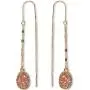 Humble Chic Simulated Druzy Chain Bar Threaders - Boho Glitter Gold-Tone Long Sparkly Needle Drop Earrings for Women - Bohemian Created Geode Stone Pendants Humble Chic Simulated Druzy Chain Bar Threaders - Boho Glitter Gold-Tone Long Sparkly Needle Drop Earrings for Women - Bohemian Created Geode Stone Pendants