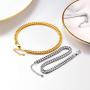 PROSTEEL Stainless Steel Chain Anklets for Men Women, Silver/Gold Tone, Ankle Bracelets Hypoallergenic, 8-10.5 Inch Adjustable, Come Gift Box