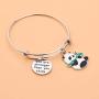 UJIMS Panda Gifts Funny Panda Bear Bracelet You are Stronger Than You Think Inspired Animal Panda Lovers Jewelry for BFF