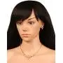 Touchstone Indian Bollywood Fine Craftsmanship Rhinestones Jewelry Necklace Set in Gold Tone for Women
