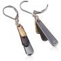 Nine West ''Metal Motion'' Tri-Tone Shaky Drop Earrings