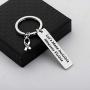 CENWA Mental Health Awareness Gift Invisible Illness Keychain Hope Ribbon Jewelry Lets Make Invisible Illnesses Visible Keychain