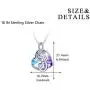 AOBOCO Sterling Silver Music Note Pendant Necklace- Dance with Me- Danity Jewelry Gift for Her Music Lovers Favour