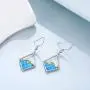 YAFEINI Wave Earrings Sterling Silver Ocean Wave Earrings Created Opal Dangle Drop Earring Ocean Jewelry Beach Gifts for Women YAFEINI Wave Earrings Sterling Silver Ocean Wave Earrings Created Opal Dangle Drop Earring Ocean Jewelry Beach Gifts for Women