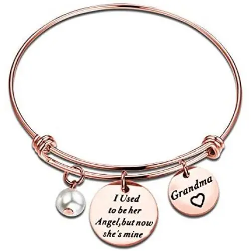 WUSUANED Memorial Jewelry I Used to Be His/Her Angel Bracelet in Memory of Loved One Grandpa Grandma Sympathy Gift WUSUANED Memorial Jewelry I Used to Be His/Her Angel Bracelet in Memory of Loved One Grandpa Grandma Sympathy Gift