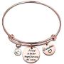 WUSUANED Memorial Jewelry I Used to Be His/Her Angel Bracelet in Memory of Loved One Grandpa Grandma Sympathy Gift