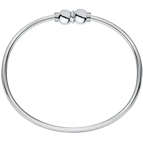 Lighthouse Creations The Traditional Sterling Silver Double Ball Threaded Bracelet from Cape Cod Lighthouse Creations The Traditional Sterling Silver Double Ball Threaded Bracelet from Cape Cod
