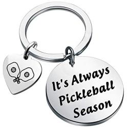 Zuo Bao Pickleball Lover Gift Pickleball Player Keychain Its Always Pickleball Season Jewelry Gift for Pickleball Athletes Coach