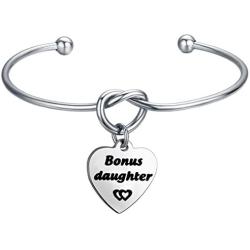 Gzrlyf Step Mom Bracelet Step Daughter Knot Bracelet Step Mom Daughter Gifts Wedding Gift for Mother in Law Daughter in Law