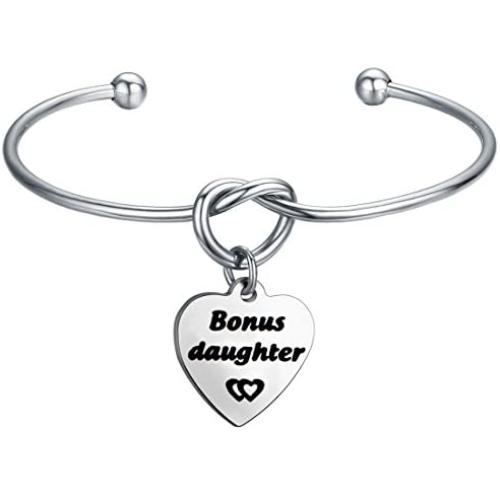 Gzrlyf Step Mom Bracelet Step Daughter Knot Bracelet Step Mom Daughter Gifts Wedding Gift for Mother in Law Daughter in Law