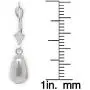 Jewelryweb Solid 14k Yellow or White Gold Polished Tear-Drop Leverback Earrings for women and girls Jewelryweb Solid 14k Yellow or White Gold Polished Tear-Drop Leverback Earrings for women and girls